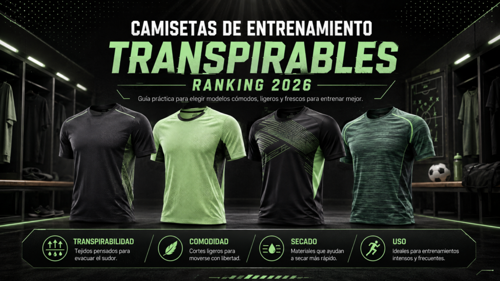 Camisetas de entrenamiento transpirables: ranking 2026