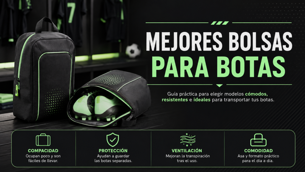 Mejores bolsas para botas de fútbol: modelos recomendados y cómo elegir