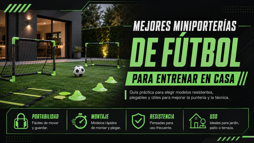 Mejores miniporterías de fútbol para entrenar: guía de compra