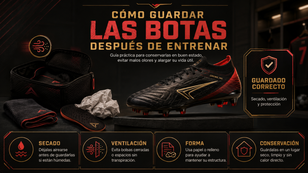 Cómo guardar las botas después de entrenar: guía para que duren más