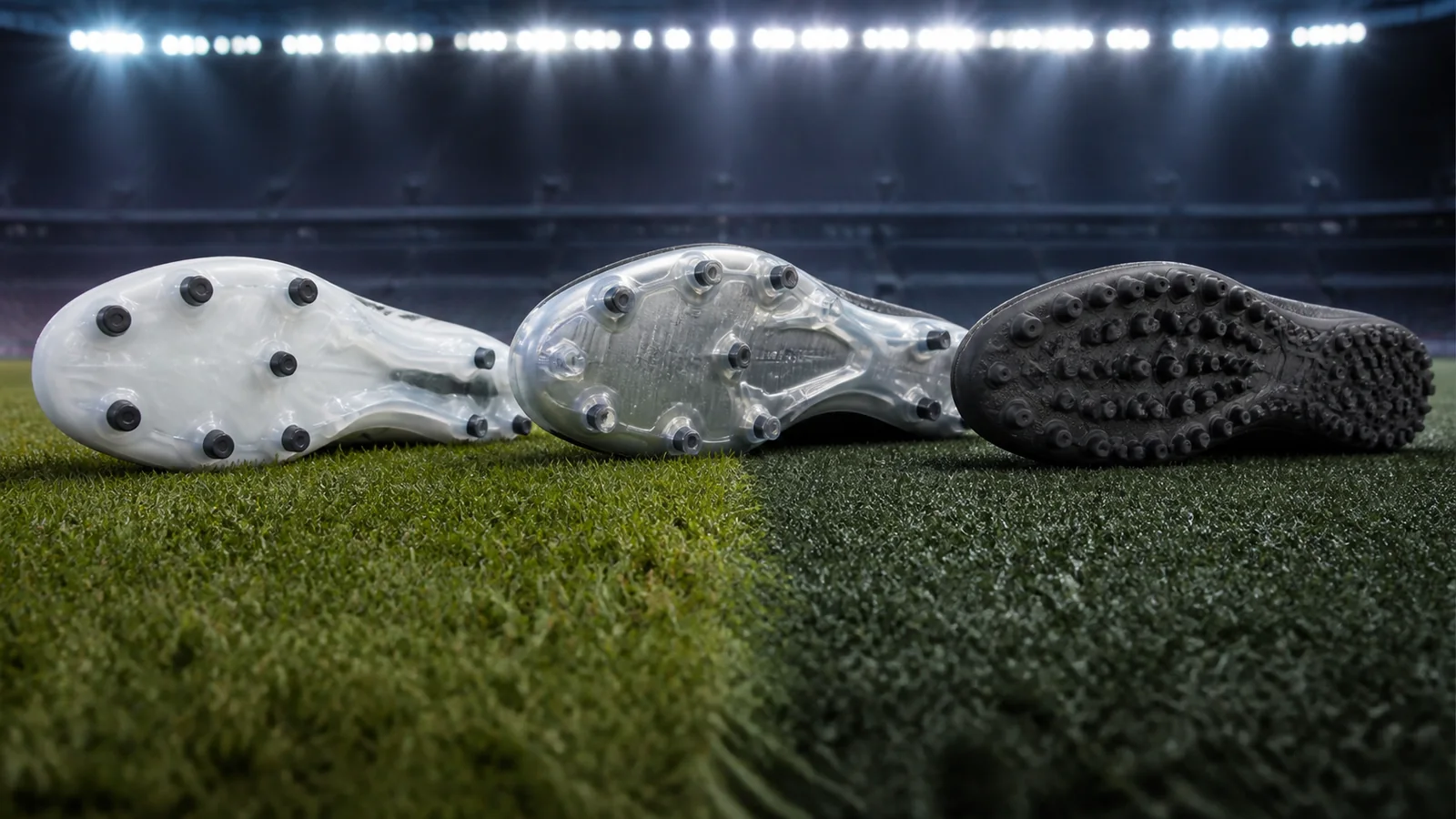 Tacos de botas de fútbol según el tipo de campo