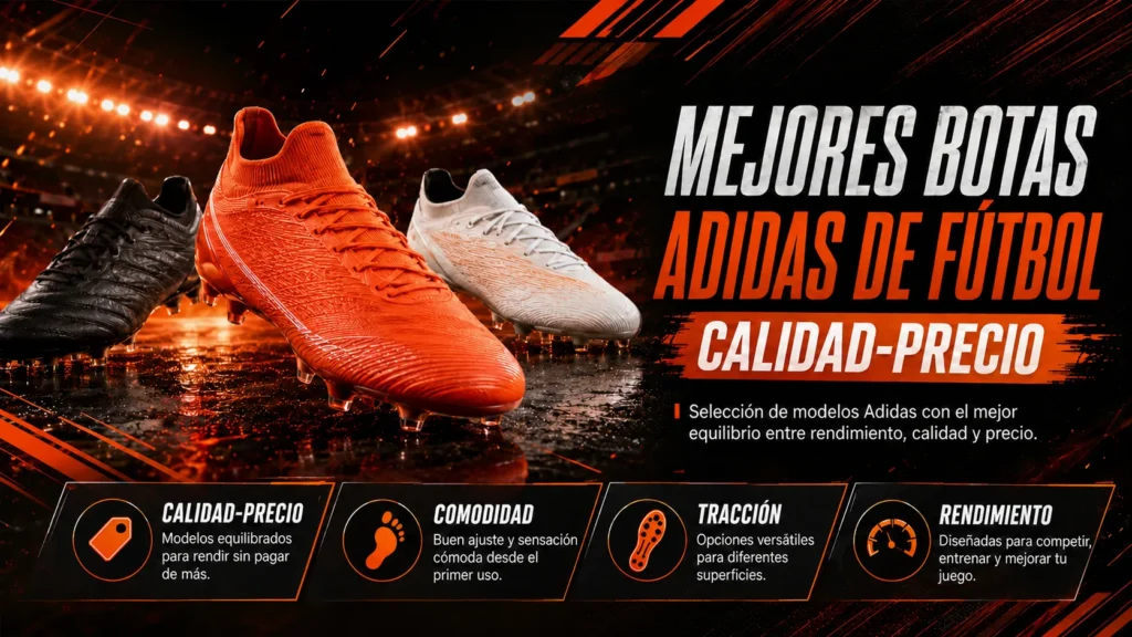 Mejores botas Adidas de fútbol calidad-precio: los modelos que más merecen la pena