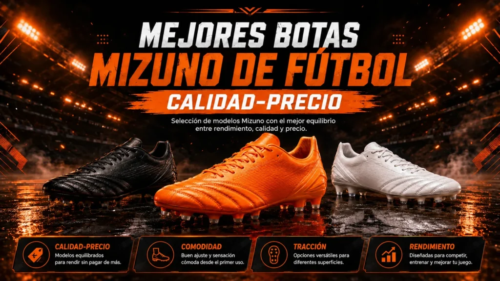 Mejores botas Mizuno de fútbol: los modelos que más merecen la pena
