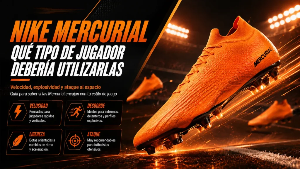 Nike Mercurial: qué tipo de jugador debería utilizarlas