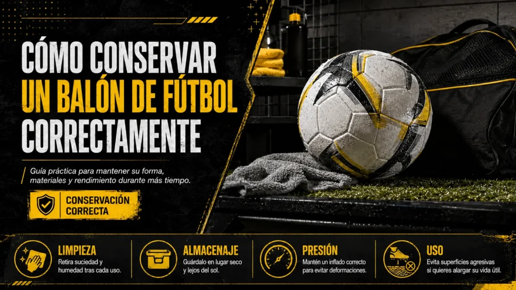 Cómo conservar un balón de fútbol correctamente