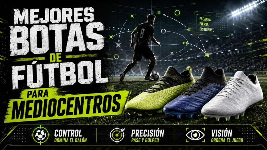 Mejores botas de fútbol para mediocentros: control, pase y comodidad