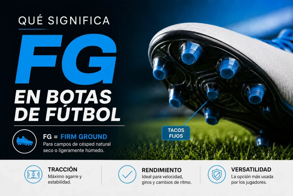 Qué significa FG en botas de fútbol: cuándo usarlas y qué debes saber