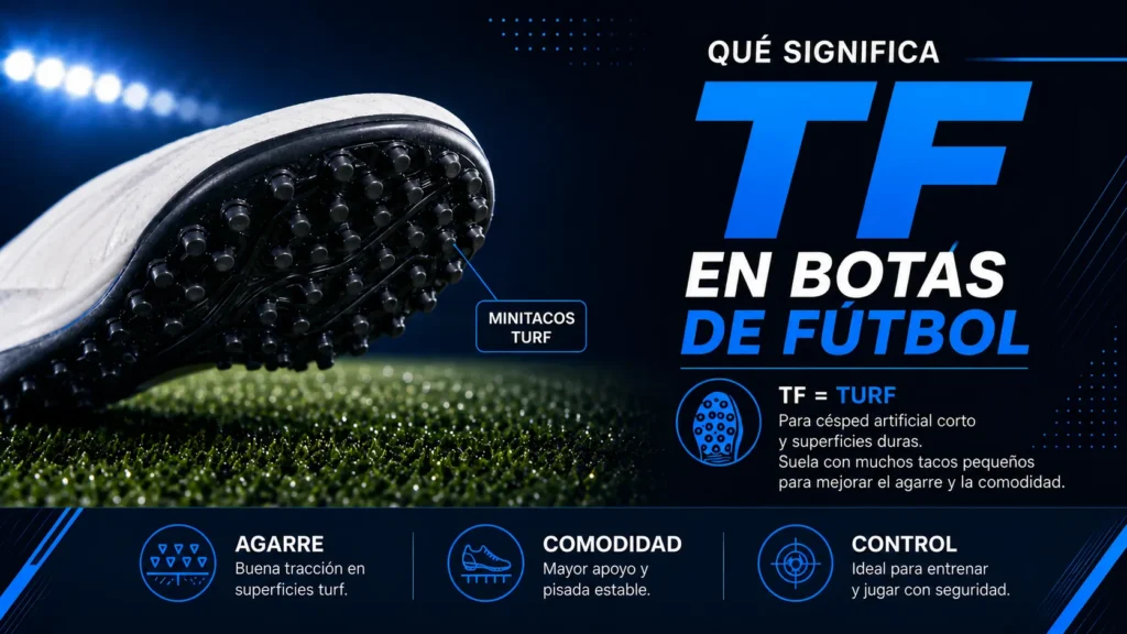 Qué significa TF en botas de fútbol: cuándo usarlas y qué debes saber