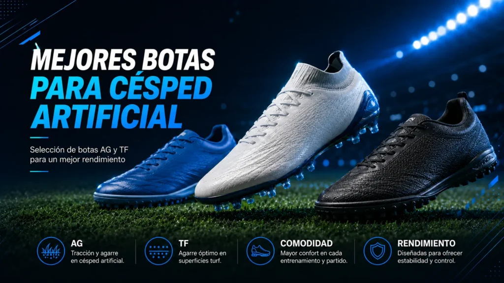 Mejores botas para césped artificial: modelos recomendados para jugar en AG