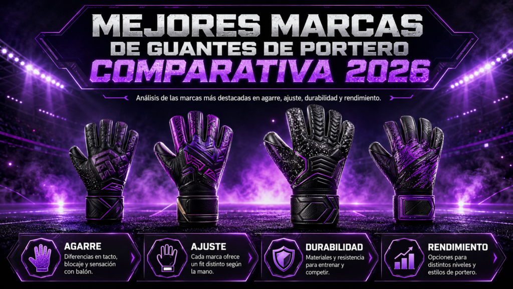 Mejores marcas de guantes de portero: comparativa 2026